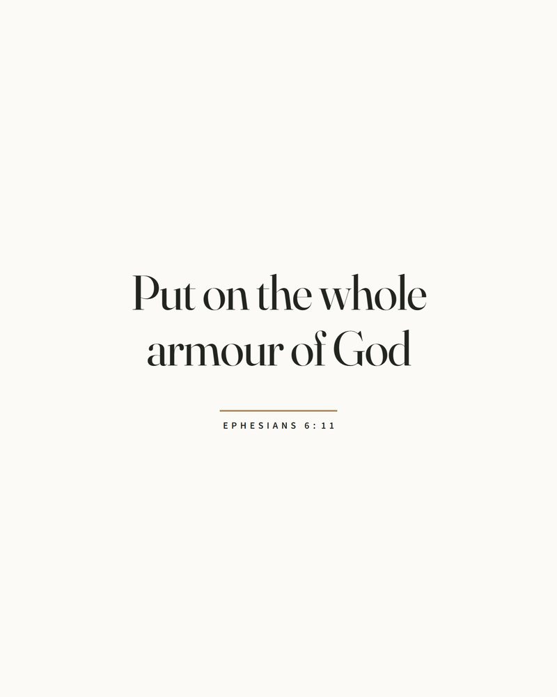 Ephesians 6:11 KJV lettering wall art — the verse set in the studio's own type; the printable's own lettering is shown on the Etsy listing