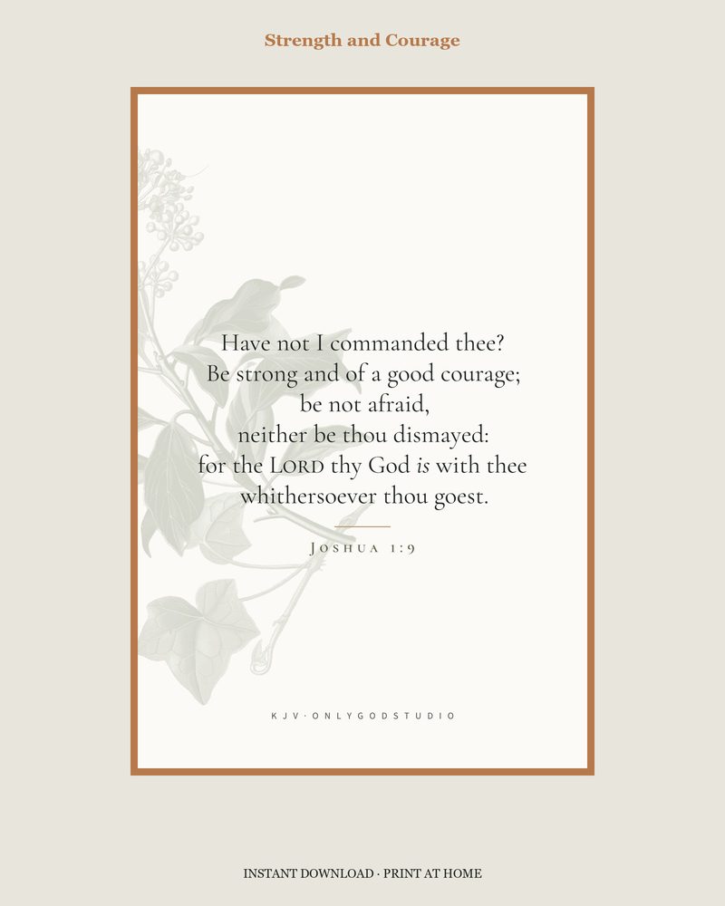 Strength and Courage KJV Memory cards · 24 cards