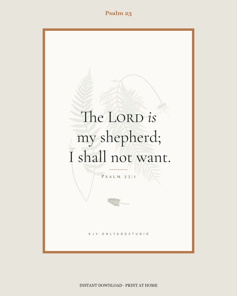 Psalm 23 KJV Memory cards · 6 cards
